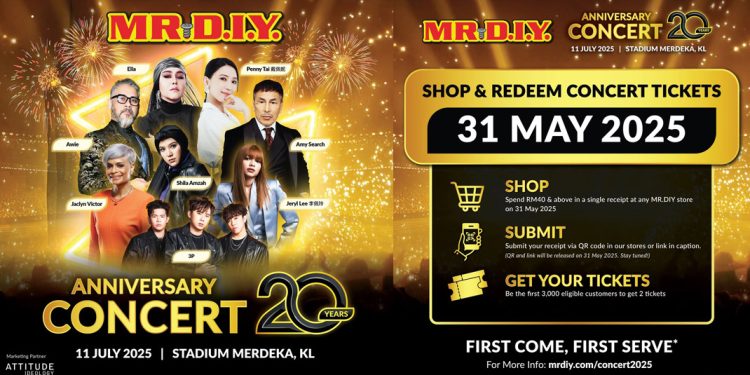 MR.DIY 7月11日周年演唱会  8组殿堂级和人气歌手与你狂欢