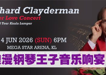 Richard Clayderman “Forever Love Concert 2026 World Tour” 6月登陆吉隆坡